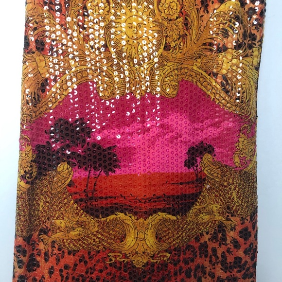 Versace x H&M Stampa Sequin Sunset Mini Dress - Picture 4 of 10